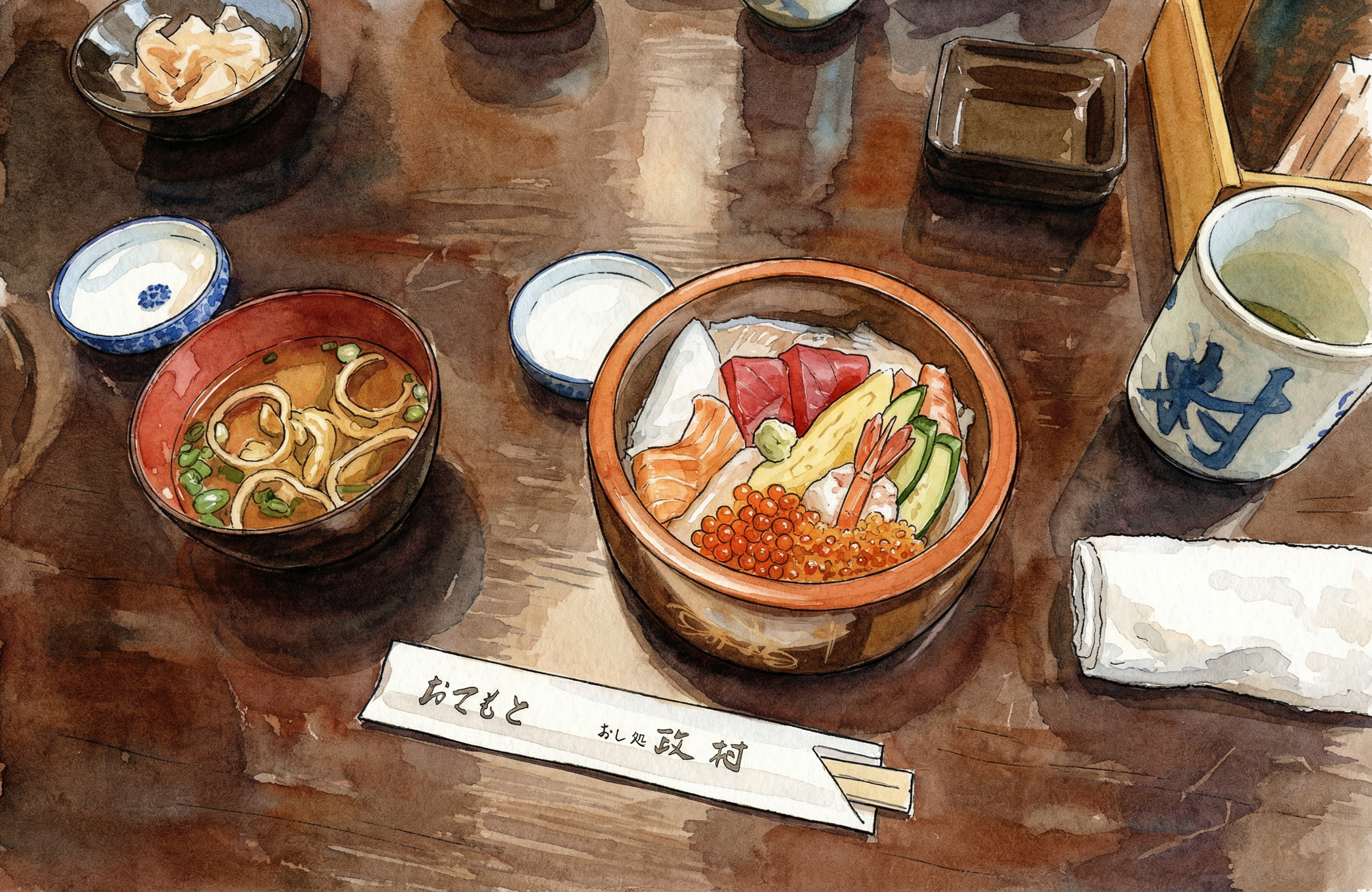 ちらし・丼（イラスト）